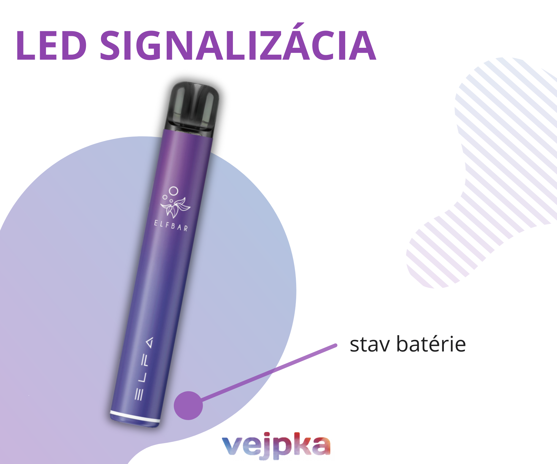 ELFA TURBO LED signalizácia batérie